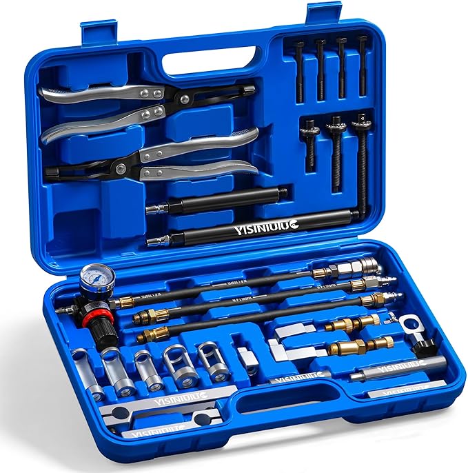 Universal Engine Valve Spring Compressor Stem Seal Removal Tool for BMW VW Audi Mercedes.Cylinder Head Valve Installer Remover Kit. All-car Series Non-dismantling Cylinder Head Valve Oil Seal Tool kit
