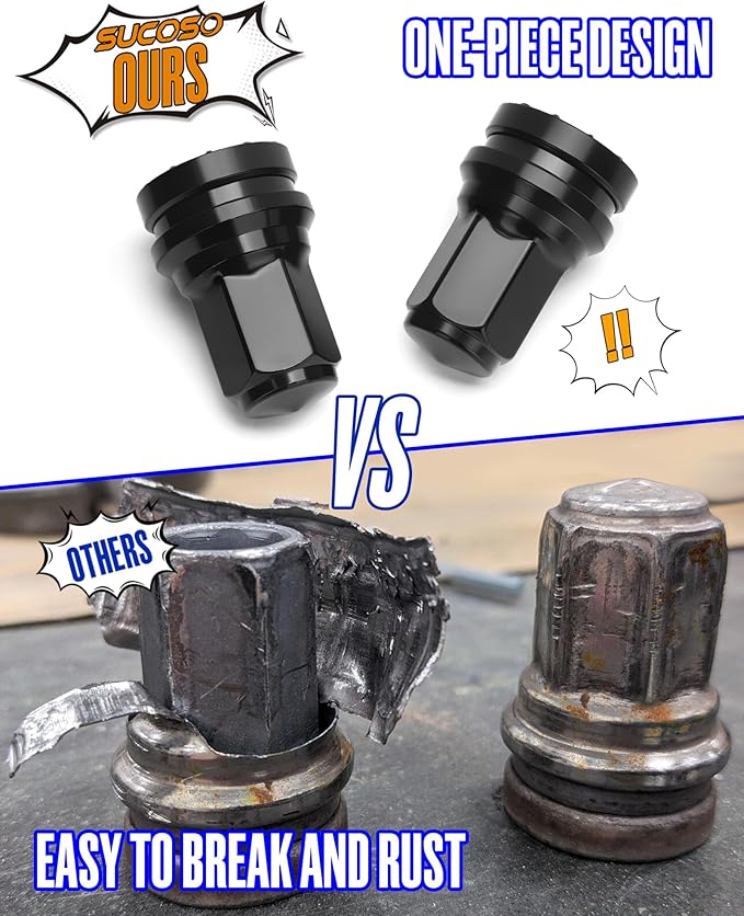 M14x1.5 Lug Nuts For Ford F250 F350 Super Duty, 32pcs 14x1.5 Flat Washer Aftermarket One Piece Design Wheel Lug Nut Replacement HCPZ-1012-B HCPZ-1012-A OEM Steel Nuts, Anti-Rusting Updated Not Swollen