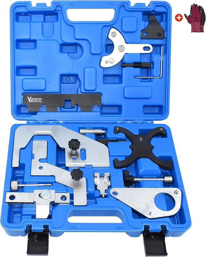 Camshaft Alignment Locking Timing Tool Kit, Compatible with Ford Volvo 1.5T 1.6T 2.0T 2.3T Ecoboost Jaguar Land Rover Evoque 2.0T, Repalce 303-1552 303-1565 303-1097 303-748