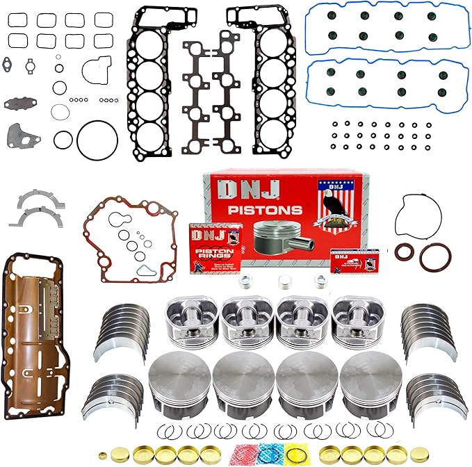 DNJ EK1101A Engine Rebuild Kit for 2004-2007 Chrysler, Dodge, Jeep, Mitsubishi Aspen, Commander, Dakota 4.7L V8 16V SOHC 287cid