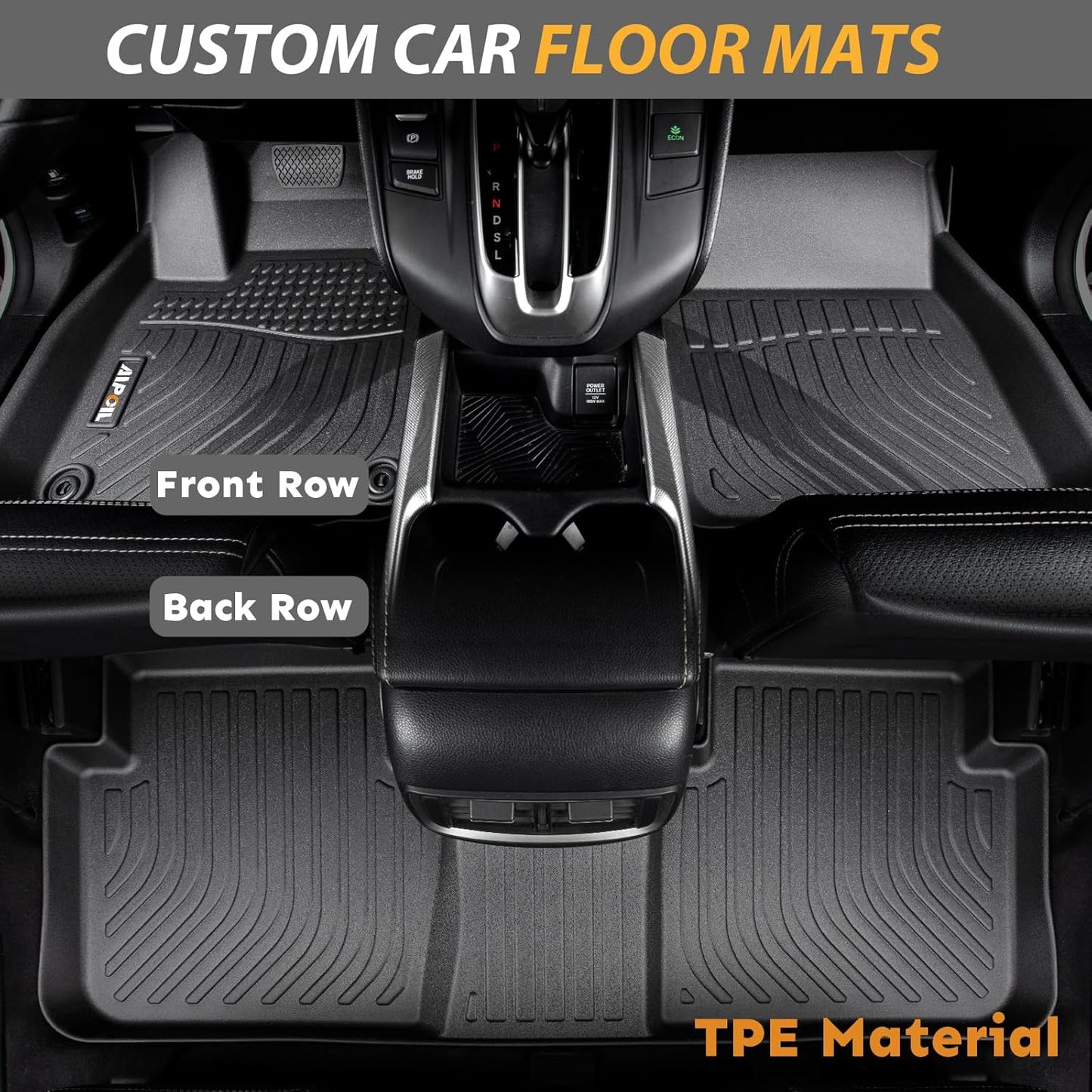 AIPOIL® Floor Mats for 2015-2019 Ford Explorer 7 Seats Front Two Rows of Floor mats | All-Weather | Easy to Clean | All-Round Protection Accessories.