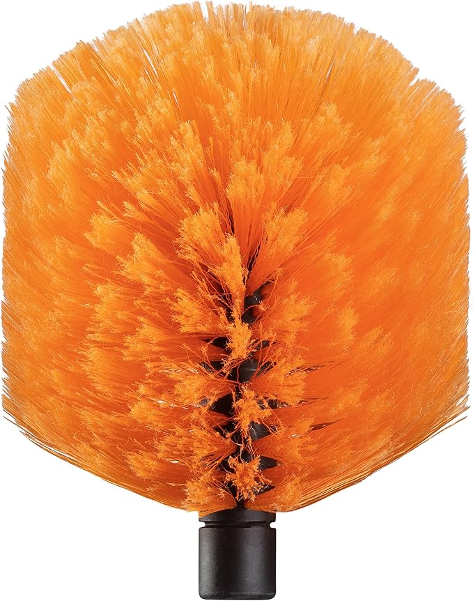 Cobweb Duster Head Brush // Spider Web Brush for Outdoor & Indoor Web Cleaning // Twist-On Corner Duster Fits Standard Acme Threaded Extension Poles // Best Cobweb Brush Head (Pole Sold Separately)