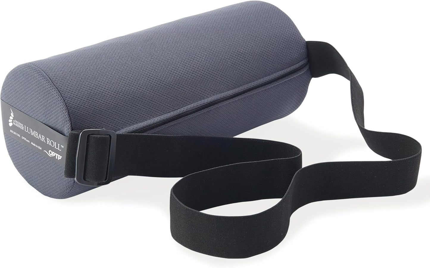 OPTP The Original McKenzie Lumbar Roll – USA-Made Low Back Lumbar Support for Office Chair & Car Seat Back Support Cushion. The Preferred Lumbar Pillow by Physical Therapists - Firm Density