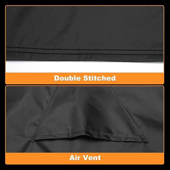 X AUTOHAUX ATV Cover for Can-am OUTLANDER XT 700/X MR 700 Waterproof 4 Wheelers Quad Cover Outdoor Sun Rain Storage Protection 210D-PU Black 230x124x123cm/90.6x48.8x48.4in