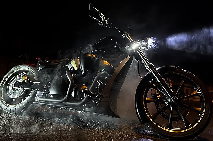 SLK-Lights VT1300 Fury LED Daymaker Chrome Headlight 5 3/4"- Direct Fit - Plug & Play - Compatible Honda VT1300 2010-2022 Honda Fury, Sabre, Interstate, and Stateline (Chrome)