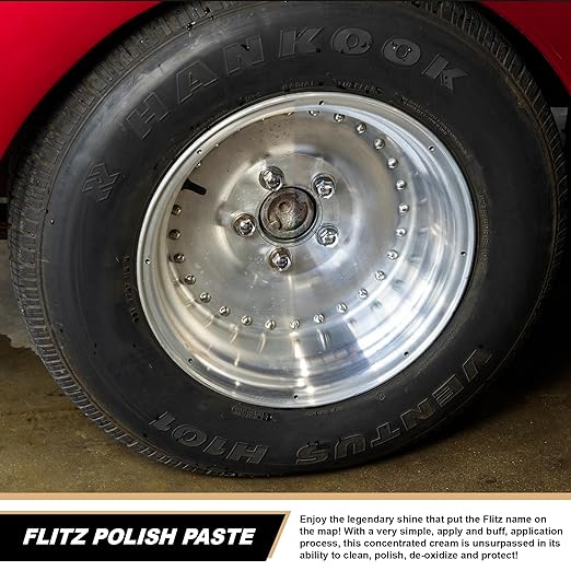 Flitz Multi-Purpose Metal Polish Paste - 5.29oz Tube of USA-Made Chrome Polish - Works on Stainless Steel, Aluminum, Plastic, Jewelry and Cars - Non-Abrasive Cleaner & Rust Remover (1 Pack)