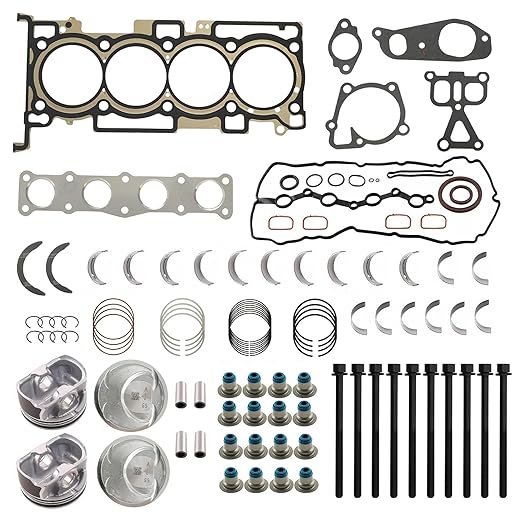G4KJ 2.4 Engine Rebuild Overhaul Kit Head Gasket Set Piston & Ring Fit for Hyundai Kia Tucson Sportage Sonata Optima Sorento 2.4L 2011-2018