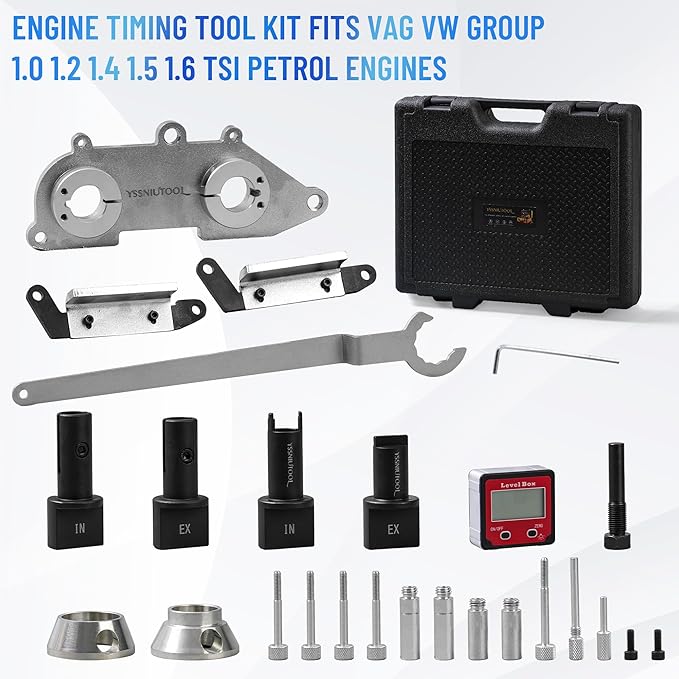 Engine Timing Tool Kit Compatible with Volkswagen Audi Skoda Seat 1.5L TSl Petrol Engine Since 2017 Replace VAS 611 007, T10499A, T10504/1, T10340, 1376-A, G 1376A, T10550/2/3