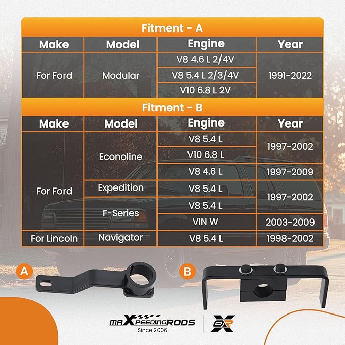 maXpeedingrods Crankshaft Positioning Tool& Camshaft Holding Tool Compatible with Ford F150 F250 F350 F450 (F-Series), Expedition, Econoline 4.6L& 5.4L & 6.8L V8 V10, Replaces 6024, 6477, 303-557