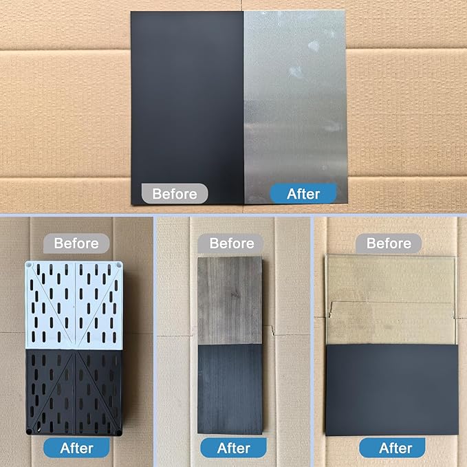 NADAMOO All Surface Primer Spray, One-Part Epoxy Primer Matte Black, 4 Cans, Enhance Adhesion for Multi Surface - Porcelain, Glass, Metal, Plastic, Wood