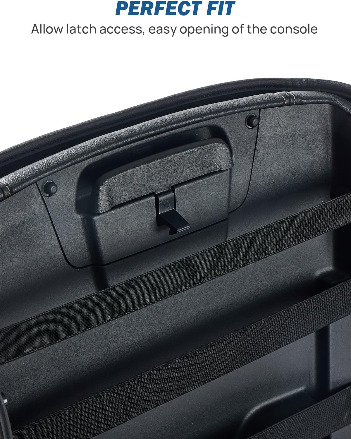 JOYTUTUS Center Console Cover for Ram 1500, 2500, 3500 (2019-2025) - Leather Arm Rest Cover with 2 Pocket