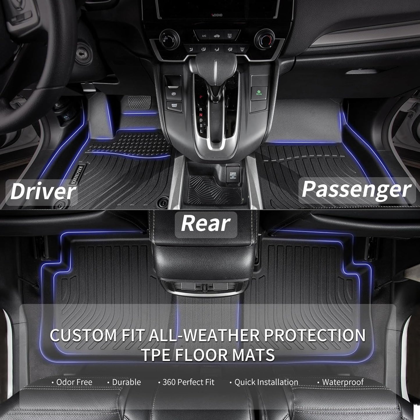 KELCSEECS Floor Mats & Cargo Liner Custom for Hyundai Ioniq 5 N 2025 All Weather Car Mats TPE Floor Liners Ioniq 5 N Accessories