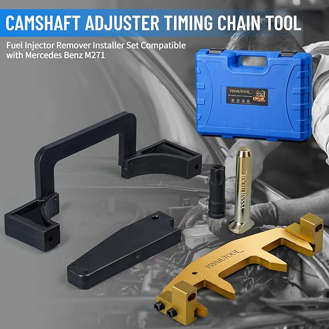 Camshaft Alignment Engine Timing Tool Chain Fixture Tool Kit Compatible with Benz M271 C230 271 203，271589014000, 271589001500, 271589006100, 271589003100
