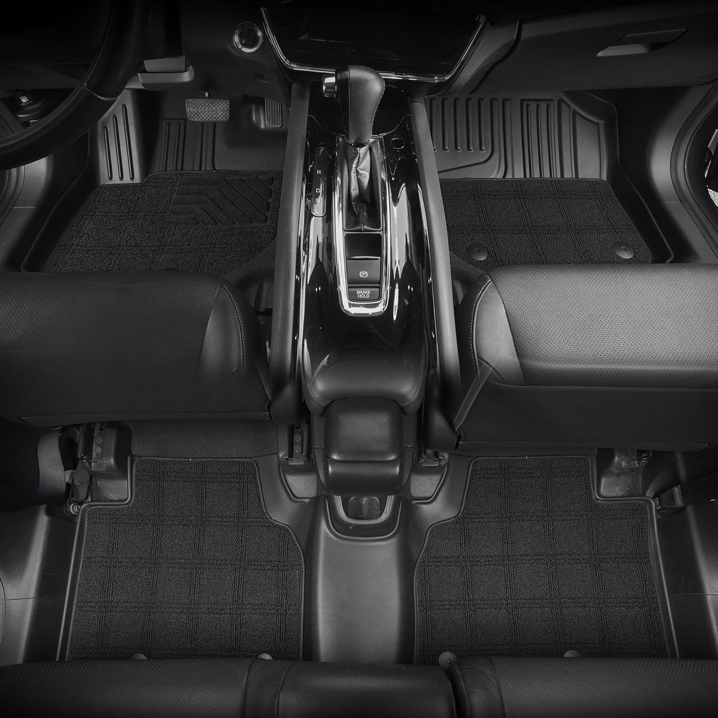 TPE Floor Mats & Carpet Mats Fit for Honda HRV 2023-2025 & Acura ADX 2025 - All Weather Protection Durable Waterproof TPE Anti-Slip Car Floor Liner - Double Layer Car Mats for HR-V Accessories