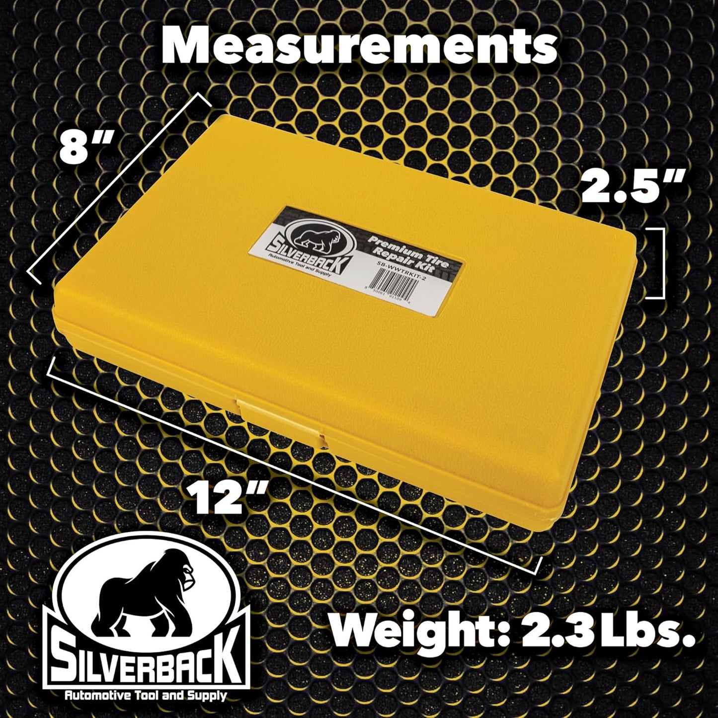 Silverback Automotive Tire Repair Kit for Car, Truck, Off-Roading, 4x4's, Motorcycle, Trailers, ATV, Tractor, Jeep String Repair Kit.