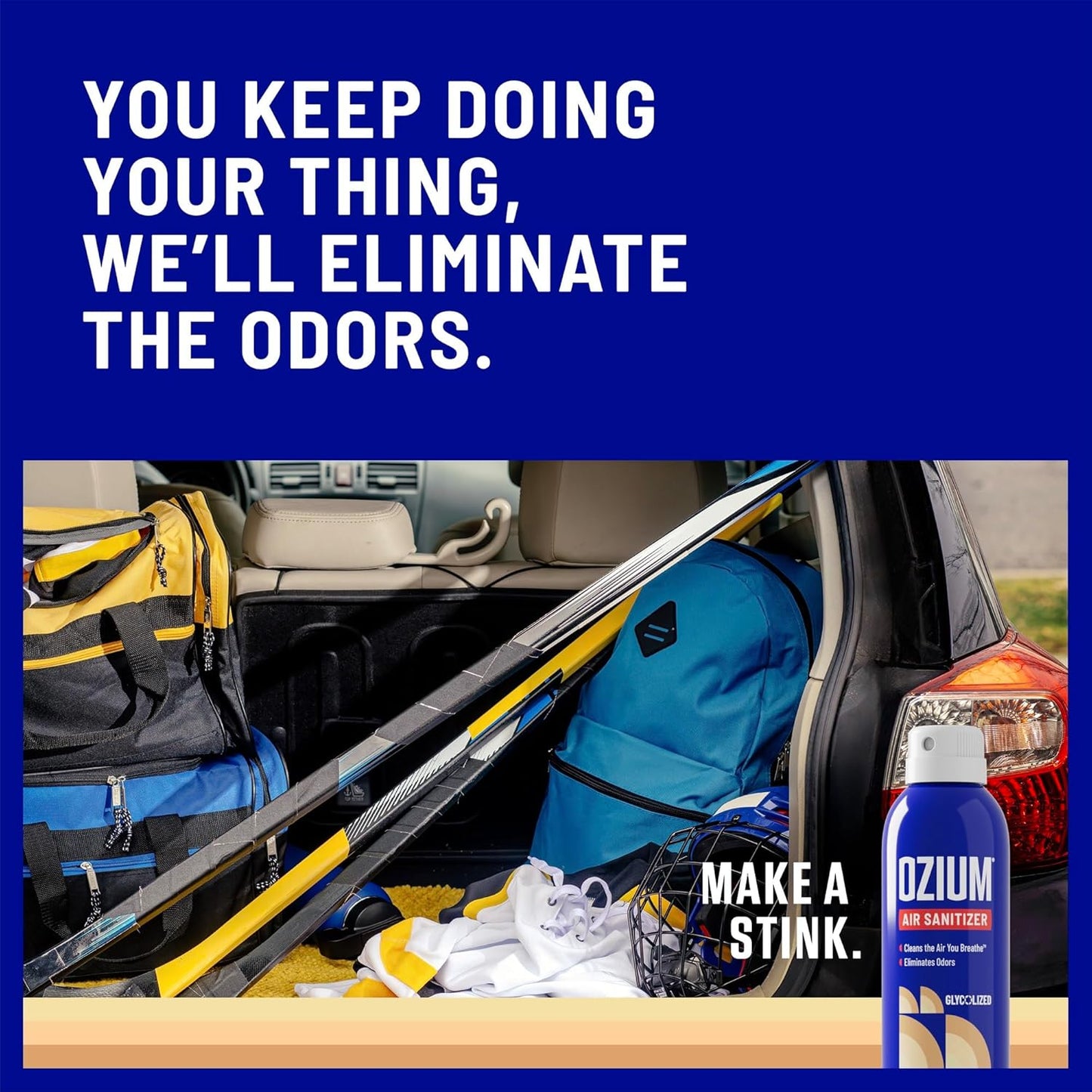 Ozium 3.5 Oz. Air Sanitizer & Odor Eliminator for Homes, Cars, Offices and More, Vanilla Scent, 2 Pack