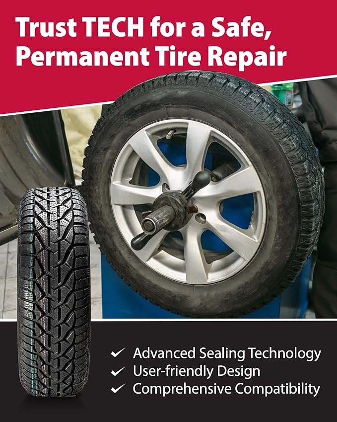 UL8 Uni-Seal Ultra Tire Repairs - One-Piece Stem and Cap Permanently Seals Punctures from Inside The Tire up to 5/16" (8mm), Box of 14