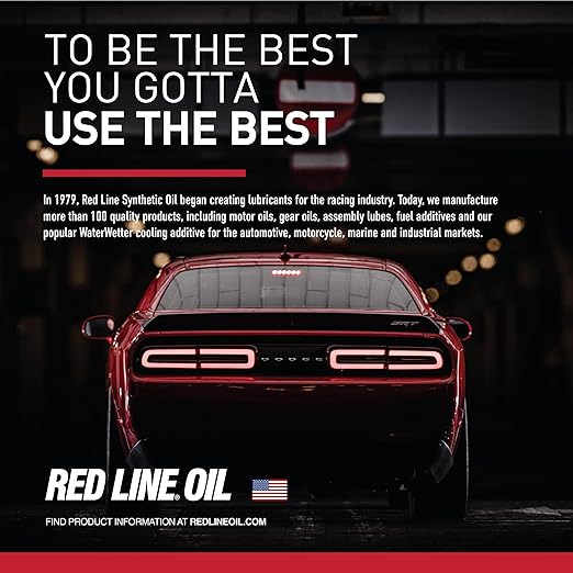 Red Line 50104 75W85 GL-5 Full Synthetic Gear Oil for Hypoid Limited Slip Differentials - 4 Quarts