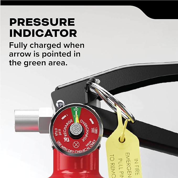 Kidde Commercial-Grade Fire Extinguisher for Office, Schools, Rechargeable 1A10BC