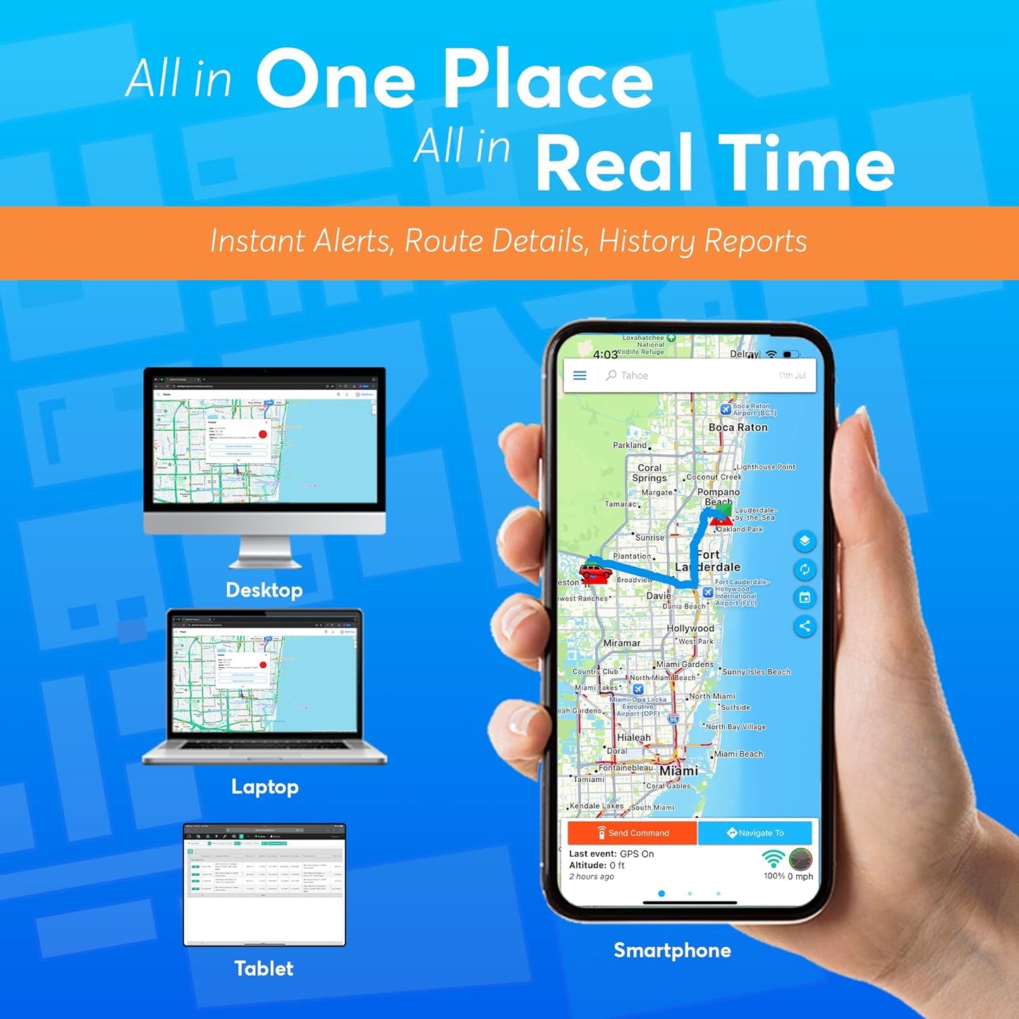 Optimus Wired GPS Tracker for Vehicles - Easy Installation on Car's Battery - Low Cost Subscription Plan Options