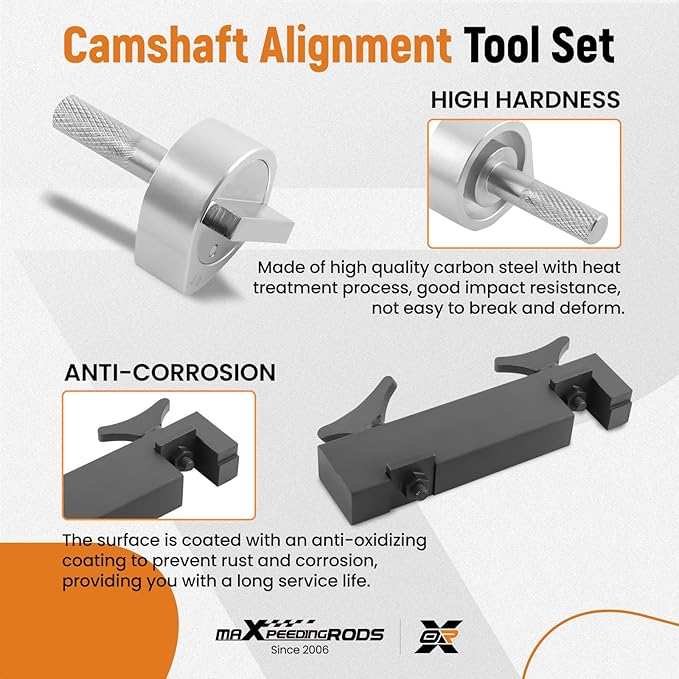 maXpeedingrods Engine Camshaft Alignment Timing Tool Kit for Land Rover Range Rover Sport Jaguar Discovry 4/5 V8 5.0 L V6 3.0L, with Fuel Injector Remover Installer Tool, 13 Pcs