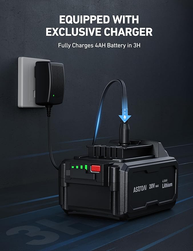 AstroAI TC4 Portable Air Compressor Tire Inflator, 470W 18V Cordless Air Pump for Truck Tires with 4000mAh Battery, 150PSI Heavy Duty Air Compressor with Digital Display for Car, RVs, SUV Gift Orange