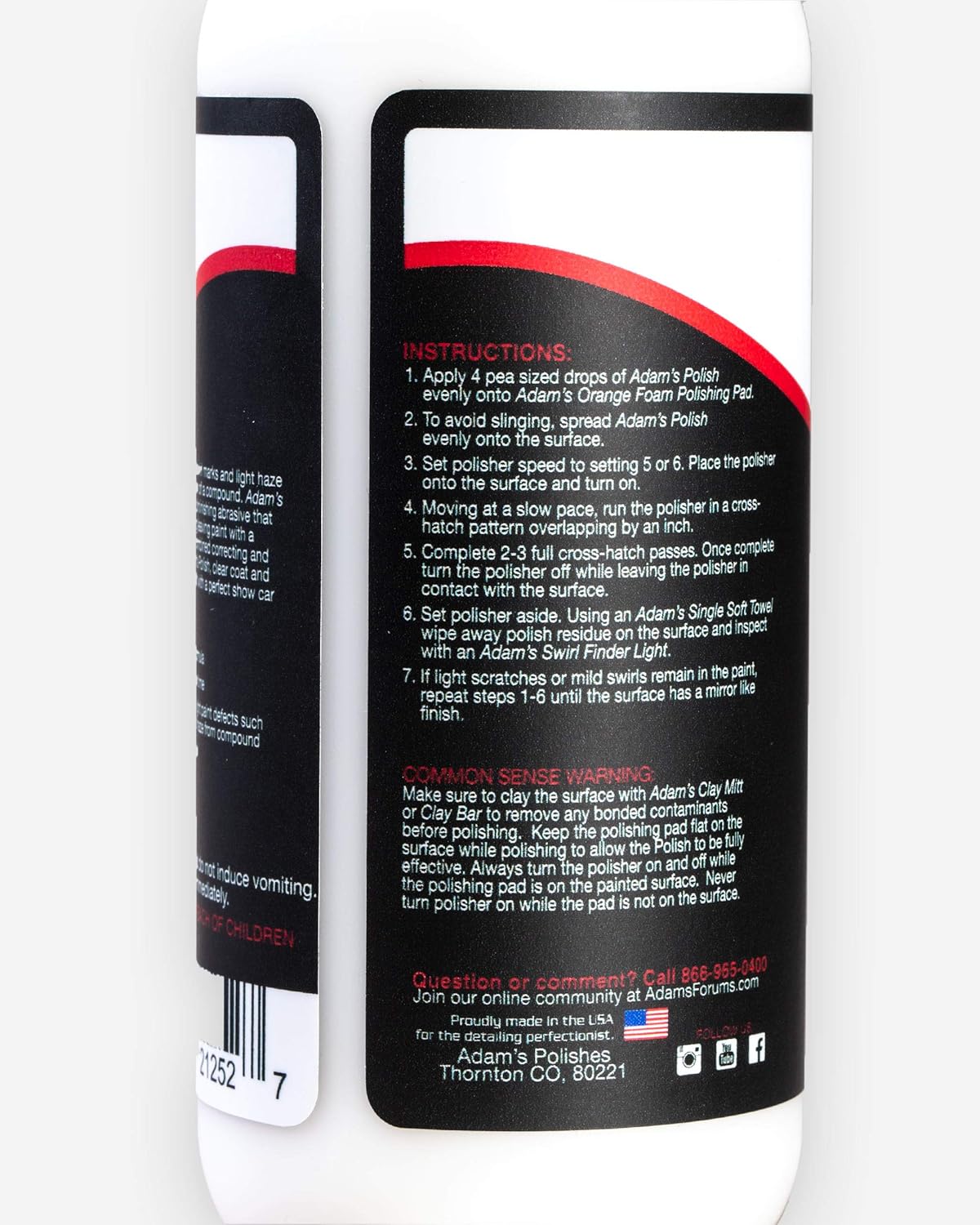 Adam's Polishes 2-Step Polishing System 12oz Combo - Silicone-Free, Body Shop Safe Formula - Quick, Professional Correcting and Polishing for Clear Coat, Gel Coat, Etc. (6.5 Kit)