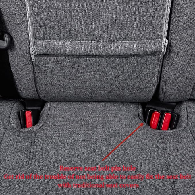 coverdream Custom Fit Seat Covers for Toyota RAV4 Limited,XLE,SE,Platinum,Adventure 2013 2014 2015 2016 2017 2018,Full Coverage Polyester Seat Protector (Full Set,Gray)