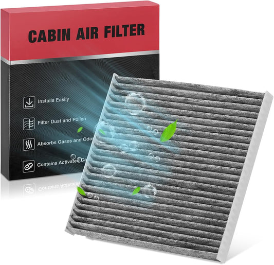 BDFHYK CF12237 Cabin Air Filter with Activated Carbon Compatible with Nissan 2017-2021 NV200 2.0L l4, 2015-2019 Micra 1.6L l4, 2014-2019 Versa/Versa Note 1.6L l4