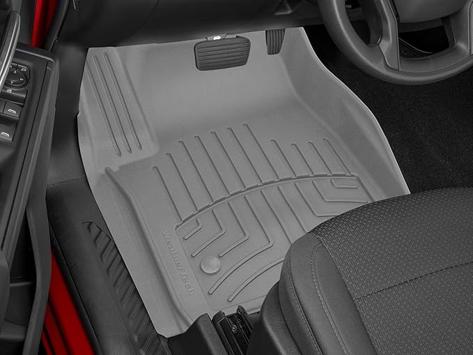 Weathertech FloorLiner HP Custom Fit Floor Mats for Ford Super Duty 1st & 2nd Row (441012-1-2IM), Black