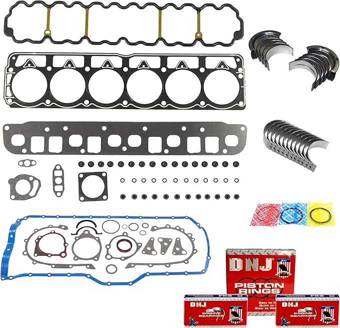 DNJ RRK1123 Engine Re-Ring Kit for 1999-2000 Jeep Cherokee Grand Cherokee Wrangler 4.0L L6 12V OHV 242cid