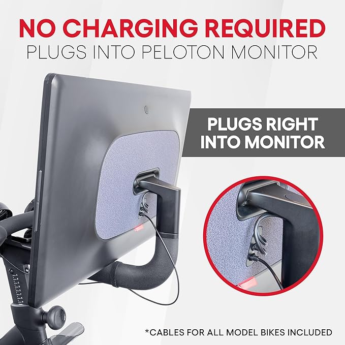 Dual Bike Fans with Phone Tray for Peloton Bike - All-Metal Phone Holder - No Batteries Required - Accessories for Peloton Bike - Compatible with Cross Training Bike