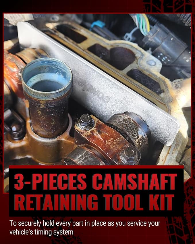 Camshaft Retaining & Timing Kit - Compatible with GMC Chevy Cadillac Buick Pontiac Saturn for V6 2.8L 3.0L 3.6L Engines, EN 48383 & EN 46105 Camshaft Holding Tool
