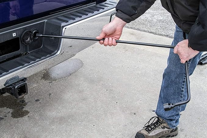 Spare Tire Lug Wrench Tool Kit – Heavy Duty Carbon Steel with Storage Case – Compatible with Select 2012 Full-Size Pickup Trucks & SUVs