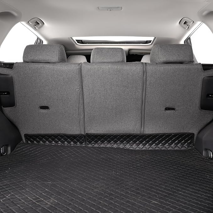 coverdream Custom Fit RAV4 Car Seat Covers for Select Toyota RAV4 LE 2013 2014 2015 2016 2017 2018,Full Coverage Polyester Seat Protector (Full Set,Gray)