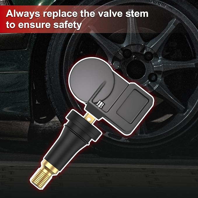 SUNSOUL TPMS 20008 Replacement Tire Pressure Sensor Rubber Valve Stems for 0.453 inch 11.5mm Rim Holes on Standard Vehicle Tires, Pack of 20 Sets TPMS Valve Stems.