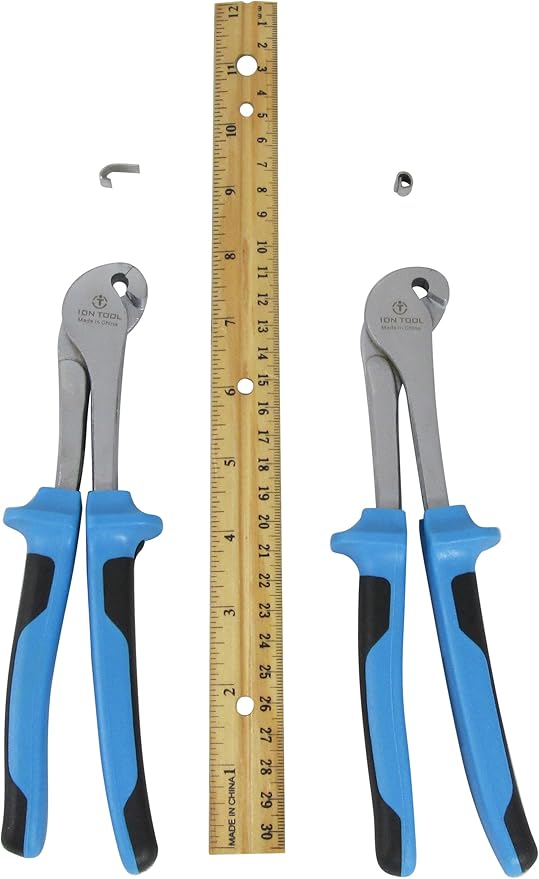 J-Clip Pliers, Comfort Grip 8" Long Heavy Duty, Cage Building