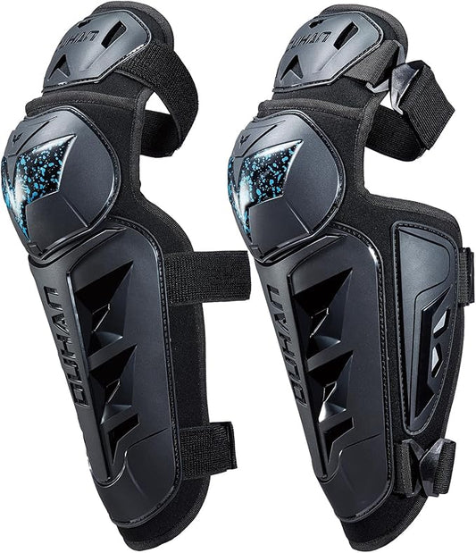 DUHAN Motorcycle Shin Guards 4Pcs Elbow Guard and Knee Pads Adjustable Anti-Slip Motorcycle Protective Gear for Men and Women