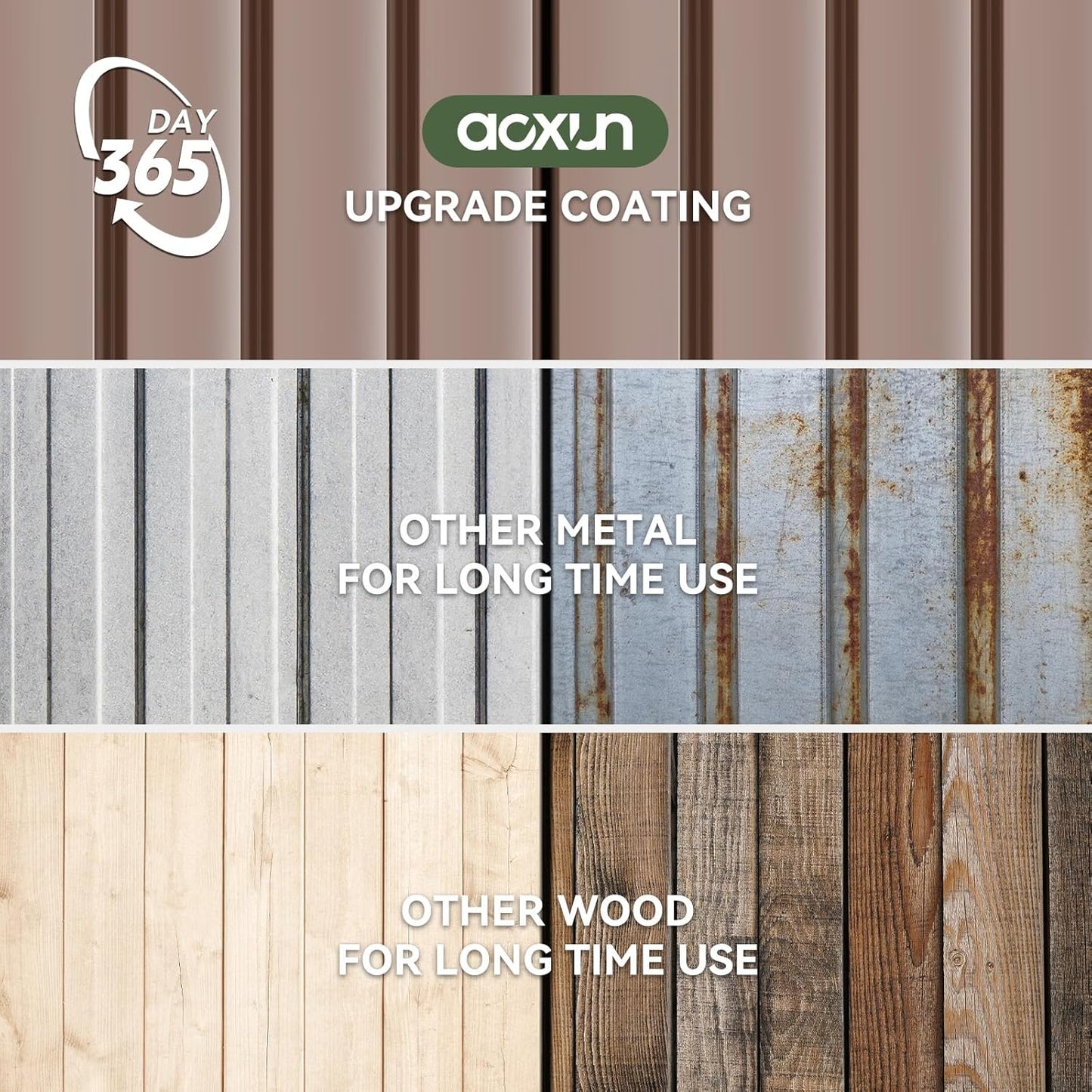 Aoxun 12x10 FT Shed Metal Outdoor Waterproof Storage Shed Steel Utility Garden Tool Shed with Door & Lock Outdoor Storage for Garden Patio Lawn Poolside, Black