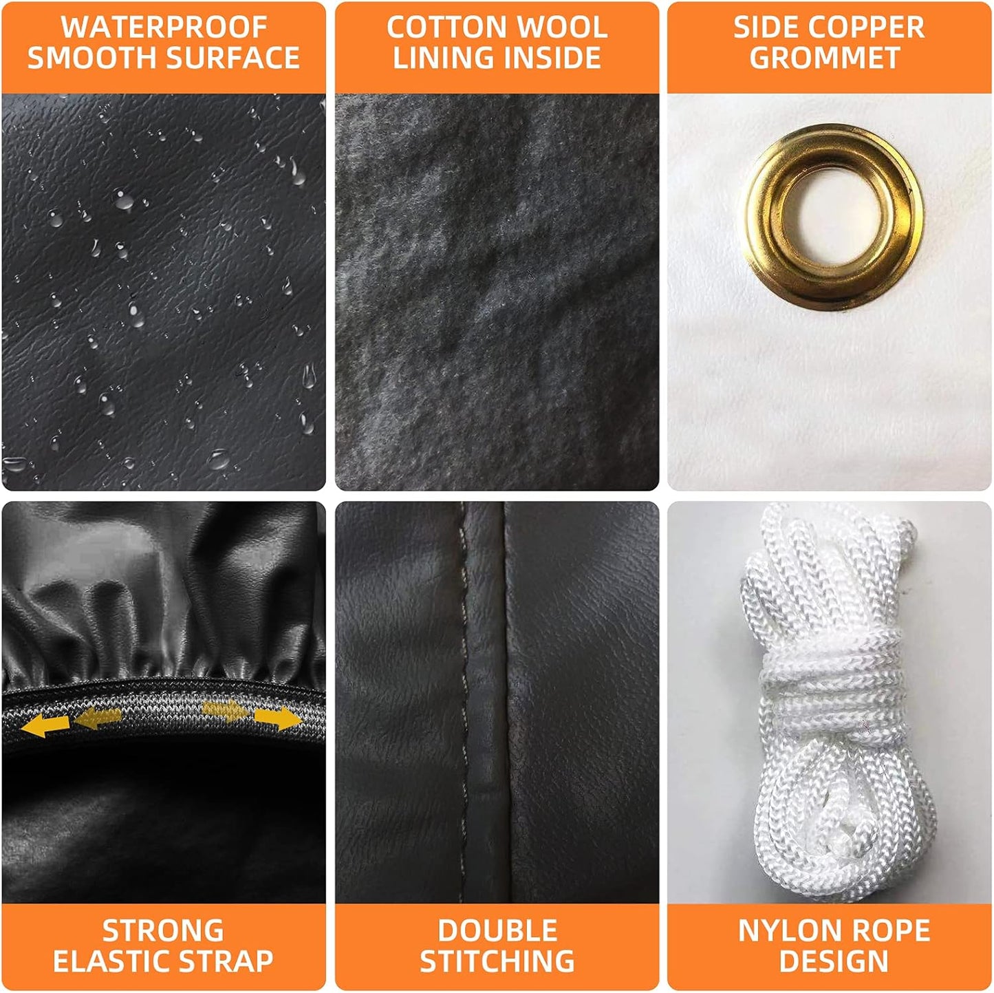 RV Tire Covers 4 Pack, Waterproof Thickening Leather Tire Cover for RV Wheel Trailer Camper, Universal Fits Tire Diameters 33-35 inches, Black