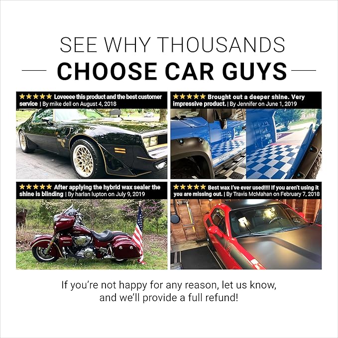 CAR GUYS Hybrid Spray Wax 1 Gallon Refill | Advanced Car Wax | Long Lasting and Easy To Use | Safe on All Surfaces | 1 Gallon (Sprayer Not Included)