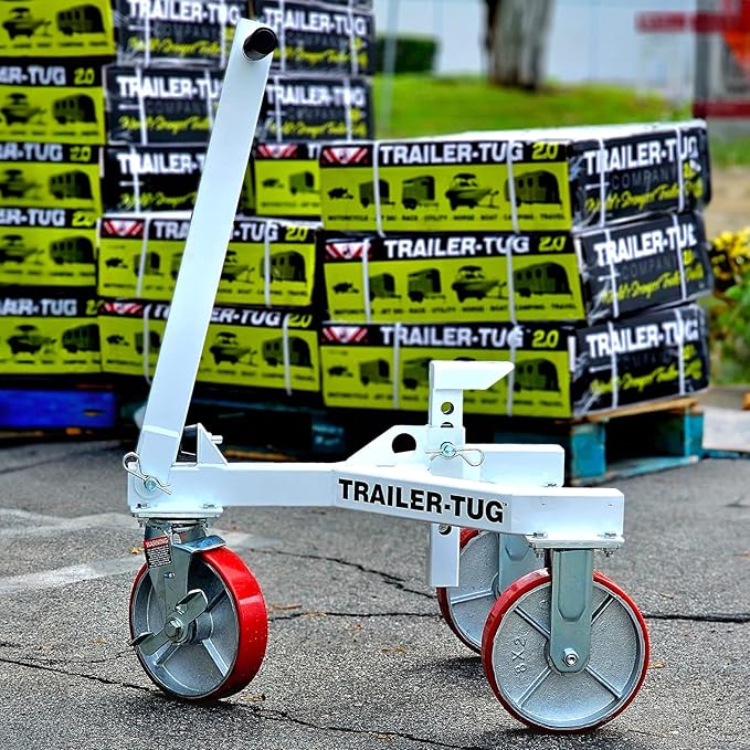 Trailer Tug | Supports up to 20,000LBS | 3,500 lb Max Tongue Weight | Mover for RV, Boat, Camper, Flatbed, Enclosed Trailers | World's Greatest Trailer Dolly