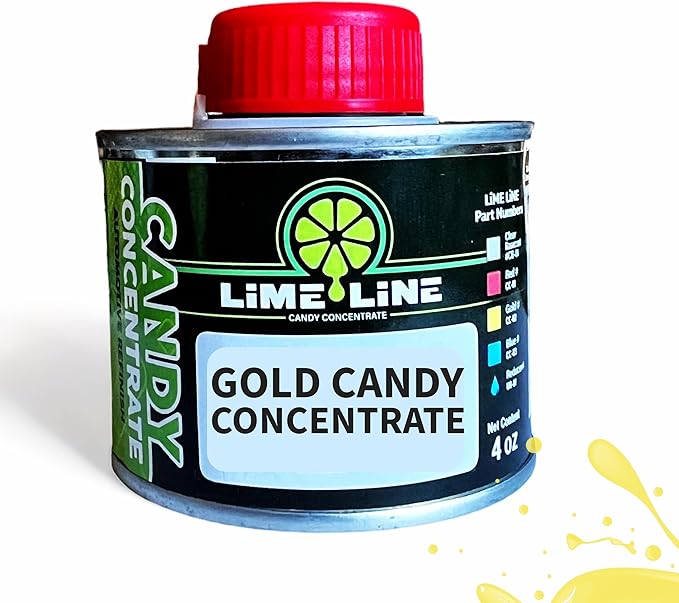 LiME LiNE 4 oz Transparent Candy Concentrate, Solvent base Automotive Paint (Gold candy 4oz)