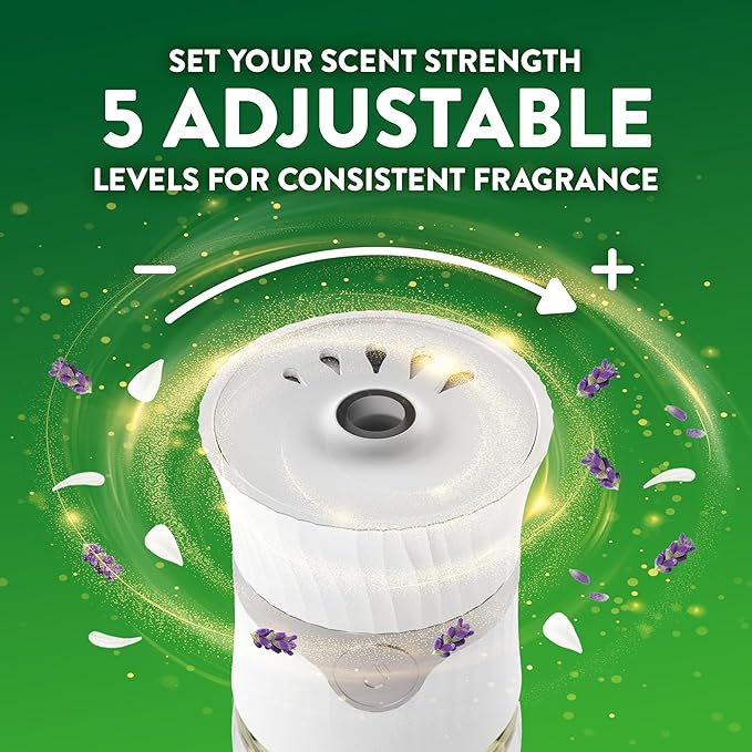 Air Wick Plug in Scented Oil Refill, 10ct, Lavender & Chamomile, Air Freshener, Essential Oils, Eco Friendly