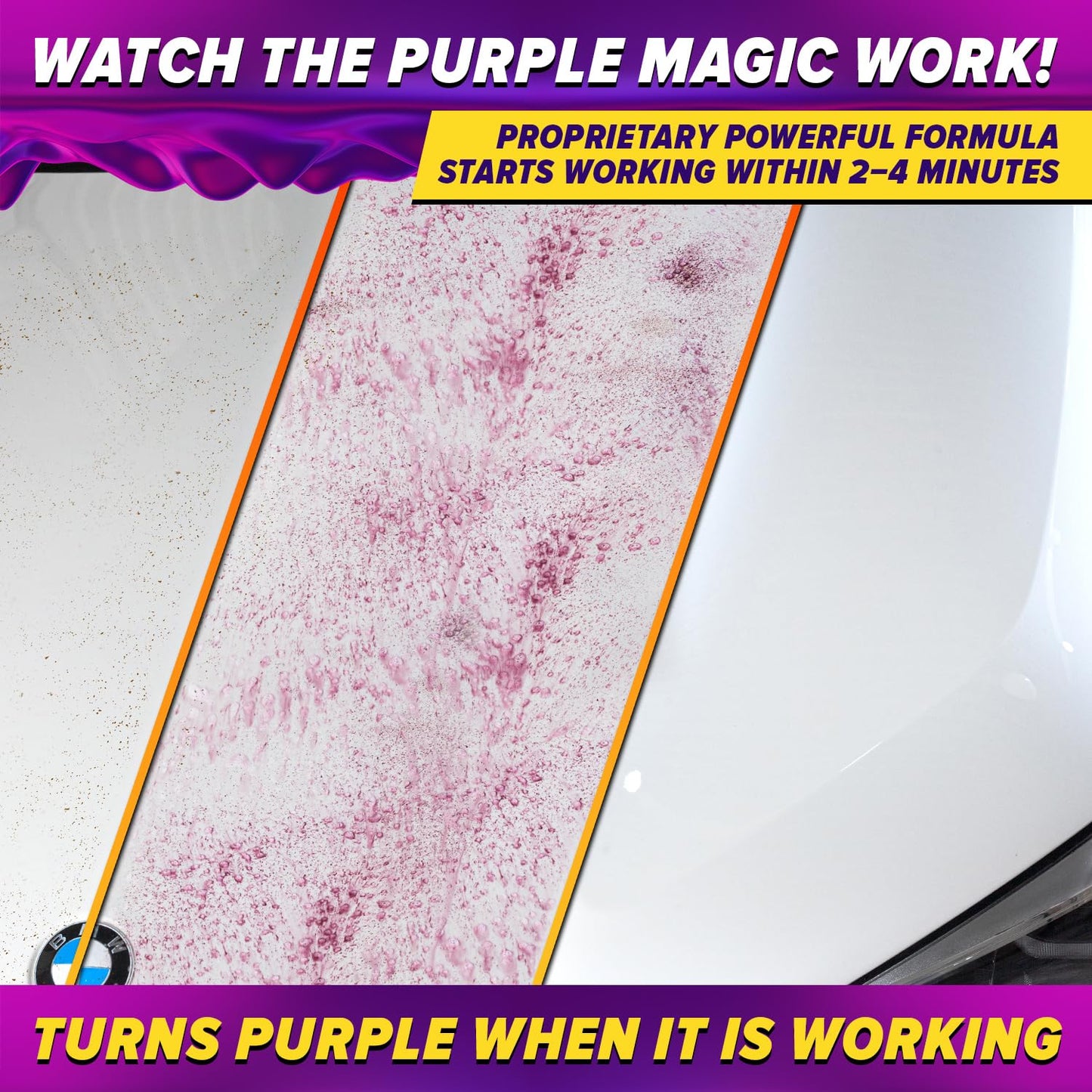 Iron Remover Car Detailing – Iron Decon Spray, Pulls Out Brake Dust, Rust & Fallout - Contaminant Removal for Car Paint & Wheels, pH Neutral Formula - 16 fl. oz.