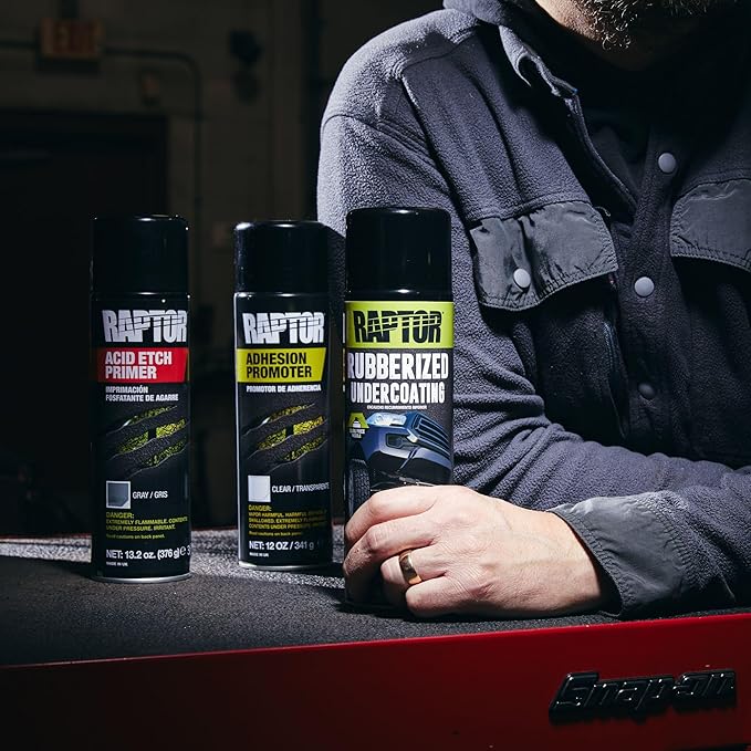 RAPTOR Rubberized Undercoating, Professional Grade Automotive Spray Paint, Extra Durable, 15 oz