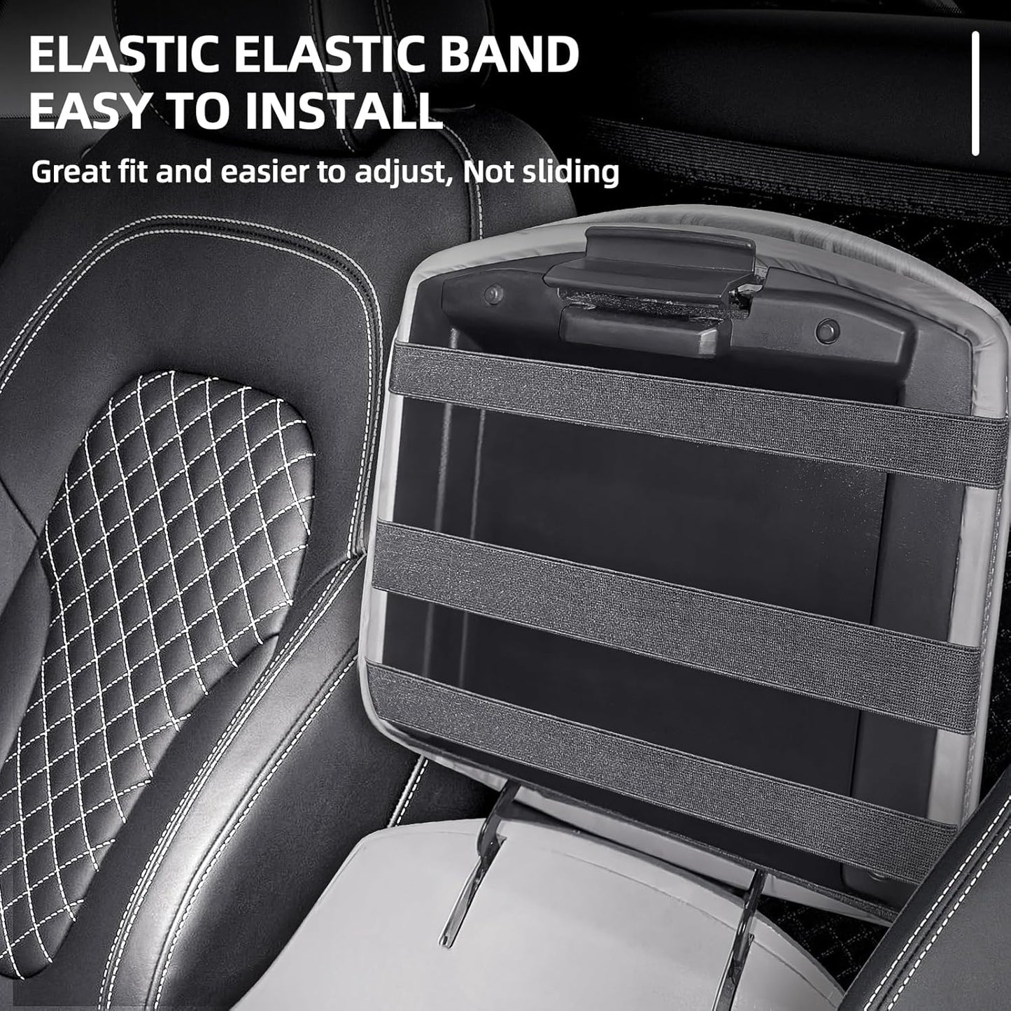 Center Console Cover Fit for 2009-2015 Pilot, Comfortable Armrest Cover Protector Customized Car Accessories, Well-Make PVC Leather Armrest lid Cover for 2009-2015 Pilot （Gray）