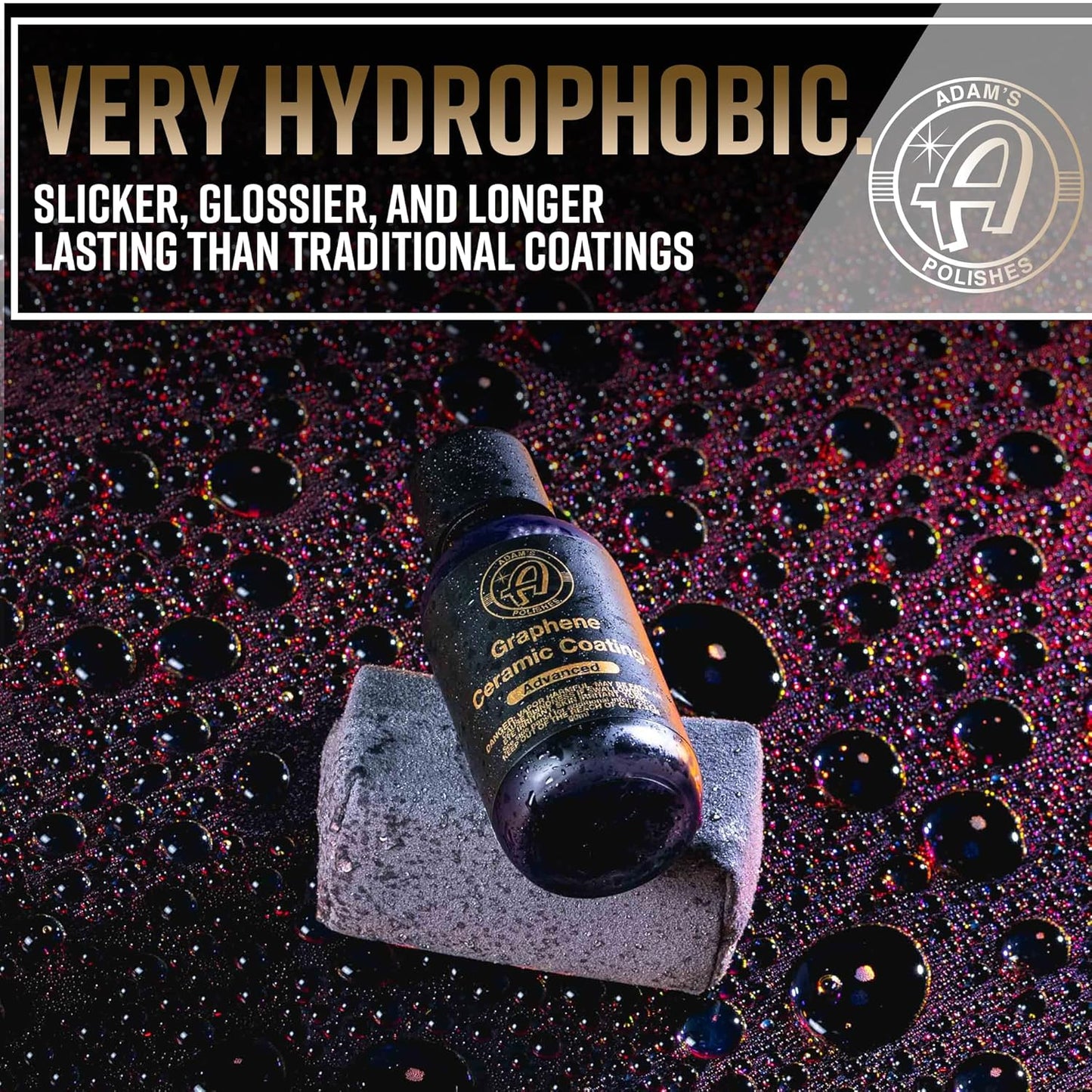 Adam's Advanced Graphene Ceramic Coating (Standard Kit) - 10H Graphene Coating for Auto Detailing, 9+ Years of Car Protection & Patented UV Technology