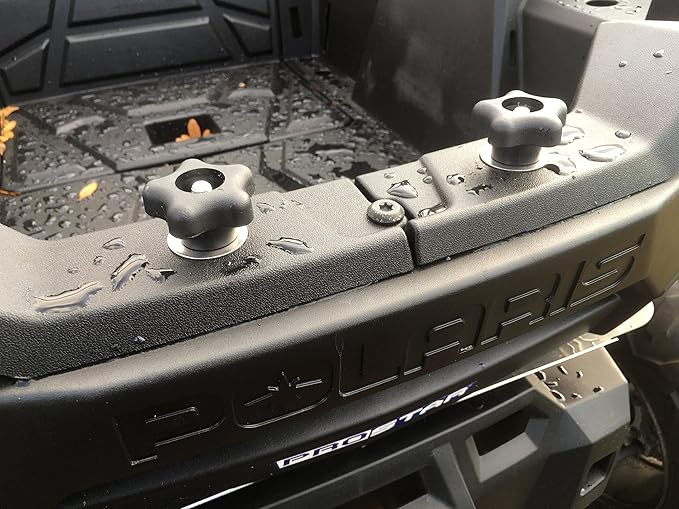 GripPRO Knob Tie Down Anchors 4 Pack for Polaris RZR, Sportsman & Ace with 1" Lock & Ride Bed Holes, Secure Gear, Coolers, Tools, Fits 1000, 900, 850, 570, Not for Ranger or General, US-Owned Brand