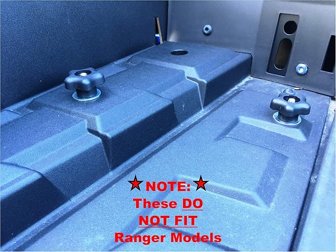 GripPRO Knob Tie Down Anchors 4 Pack for Polaris RZR, Sportsman & Ace with 1" Lock & Ride Bed Holes, Secure Gear, Coolers, Tools, Fits 1000, 900, 850, 570, Not for Ranger or General, US-Owned Brand